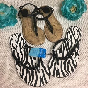 sun & sky flip flops